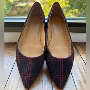 J Crew Tartán flats